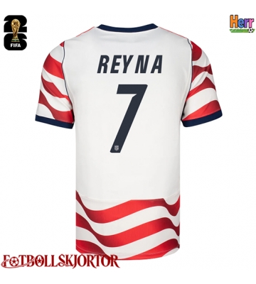 Förenta stater Giovanni Reyna #7 Hemmatröja VM 2026 Kortärmad